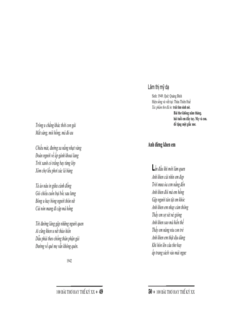 image for page 100 bài thơ hay thế kỷ 20