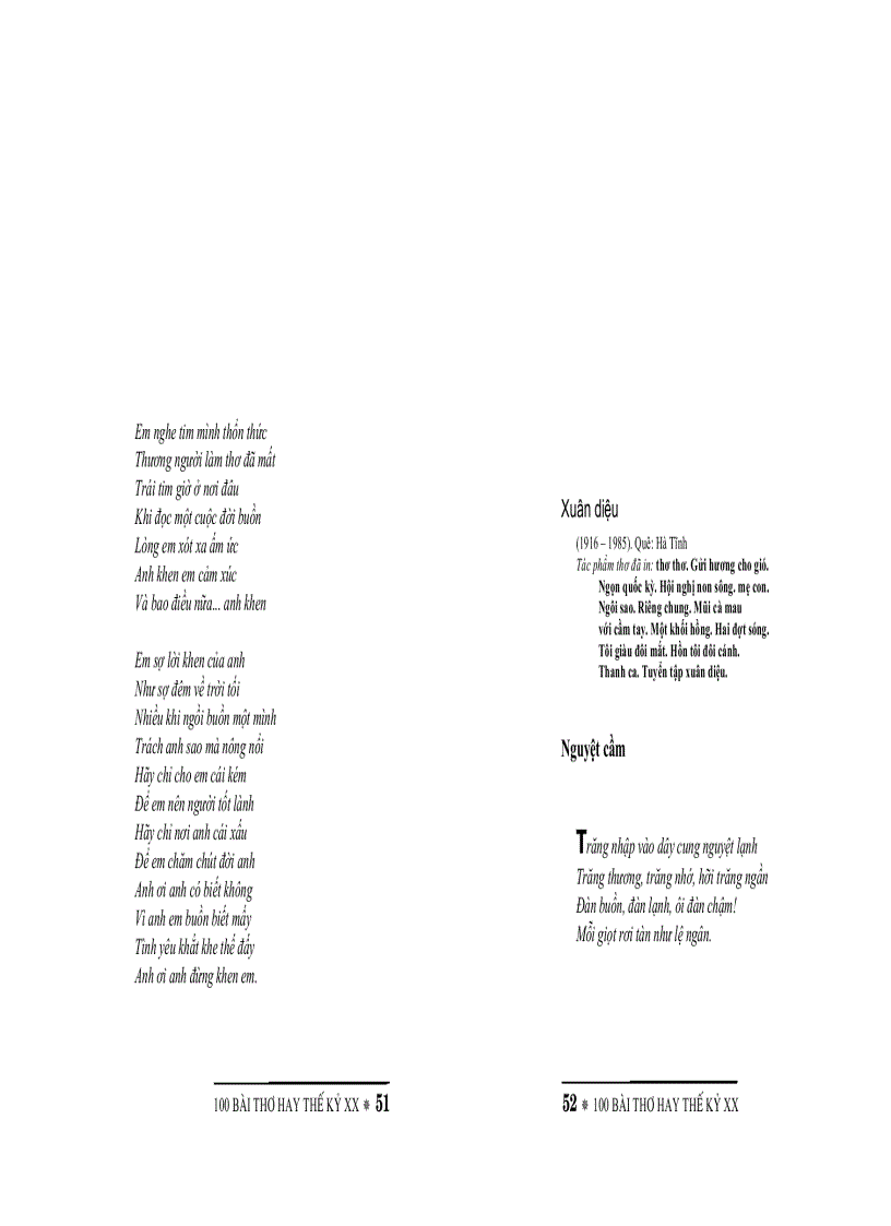 image for page 100 bài thơ hay thế kỷ 20