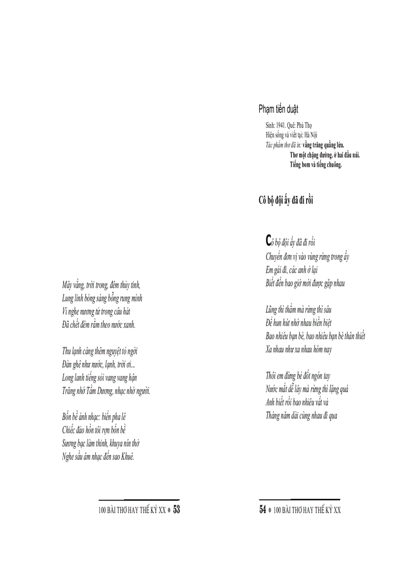 image for page 100 bài thơ hay thế kỷ 20