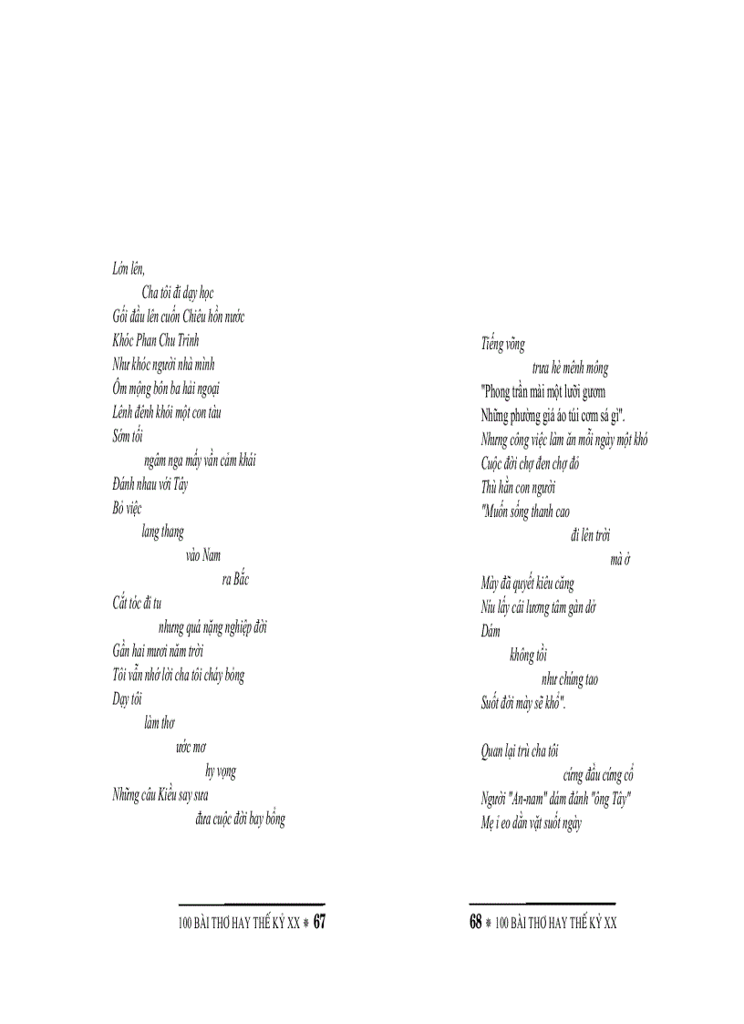 image for page 100 bài thơ hay thế kỷ 20