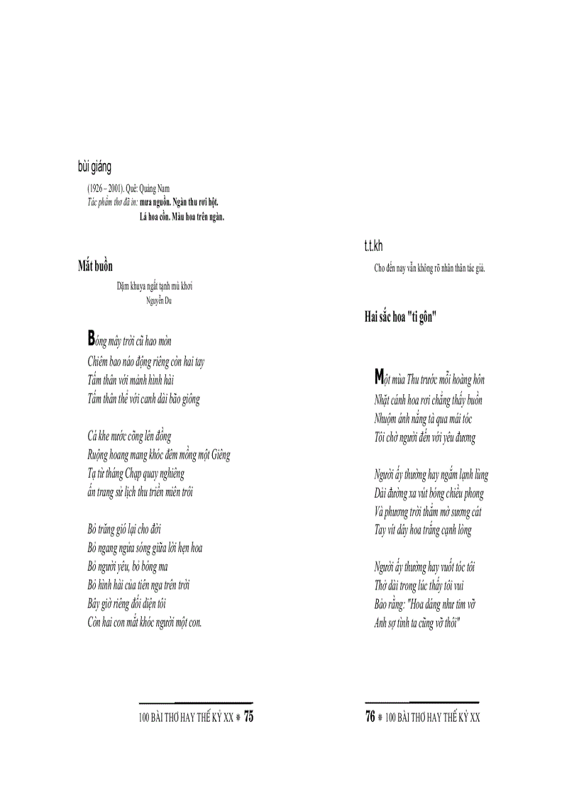 image for page 100 bài thơ hay thế kỷ 20