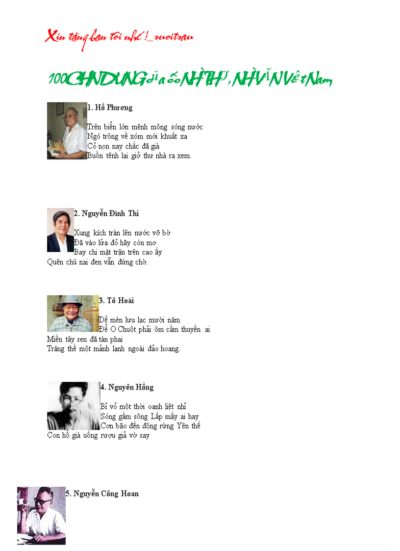 image for page 100 chân dung các nhà thơ văn vn