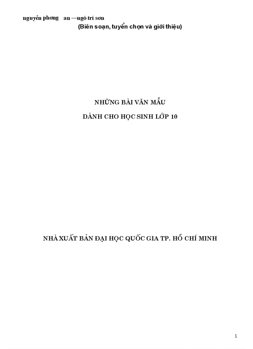 image for page Bai van mau hay lop 10