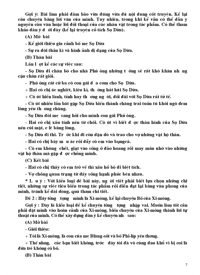 image for page Bai van mau hay lop 10