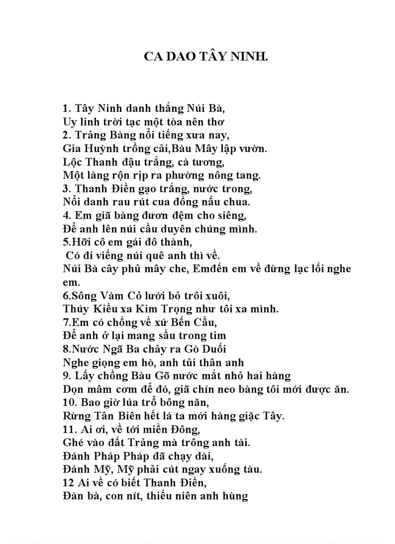 image for page Ca dao Tây Ninh