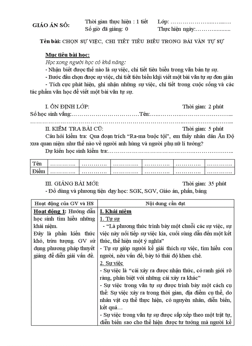 image for page Cho su viec chi tiet tieu bieu trong bai van tu su