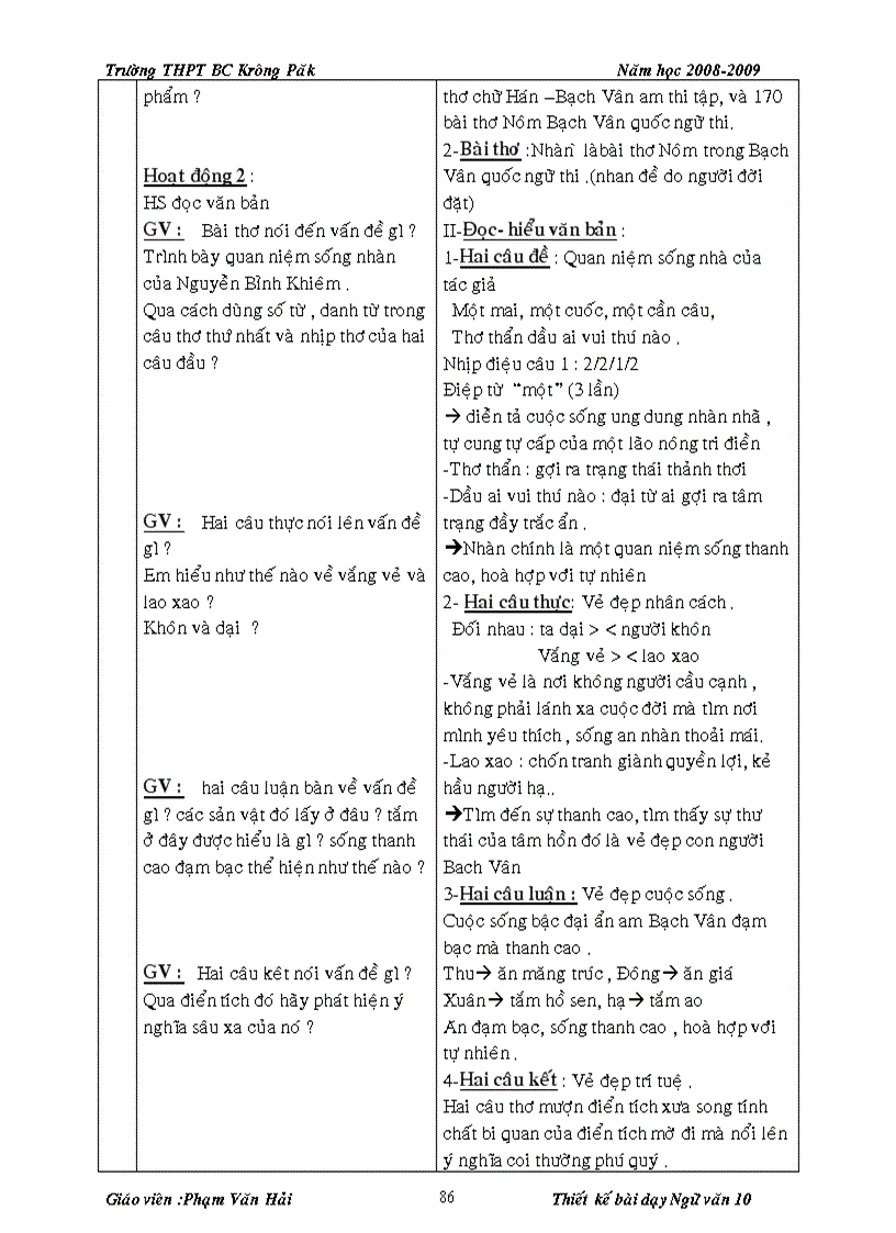 image for page Giáo án 10 chuẩn trọn bộ