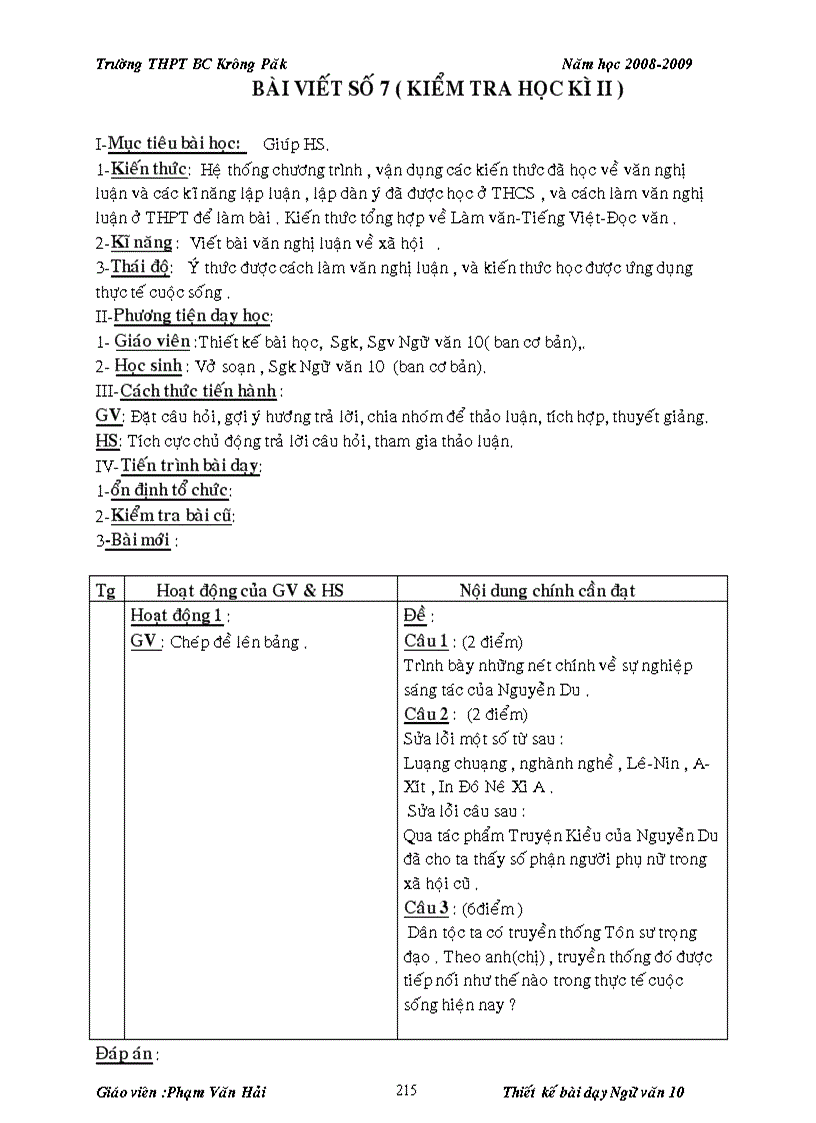 image for page Giáo án 10 chuẩn trọn bộ
