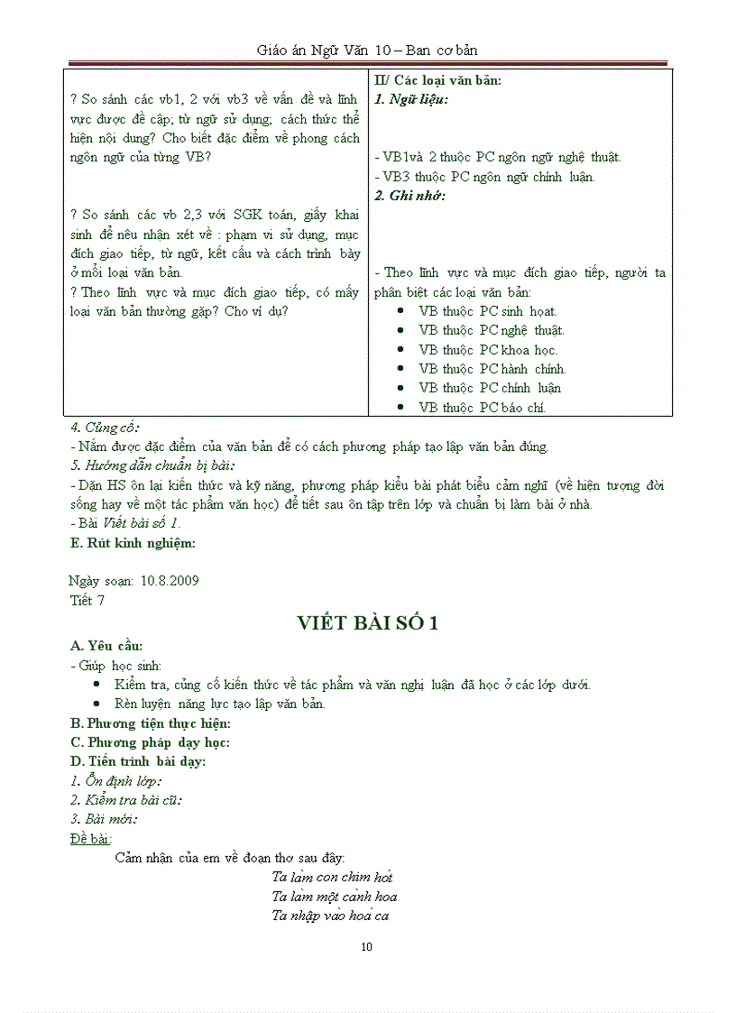 image for page Giáo án 10 CT chuẩn