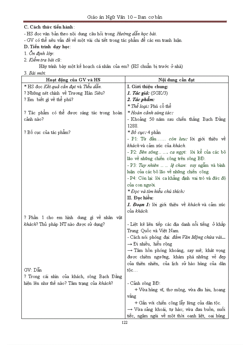 image for page Giáo án 10 CT chuẩn