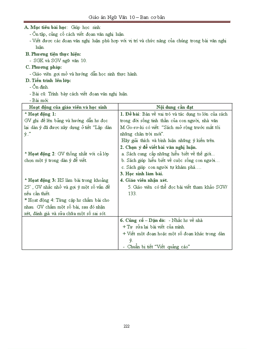 image for page Giáo án 10 CT chuẩn