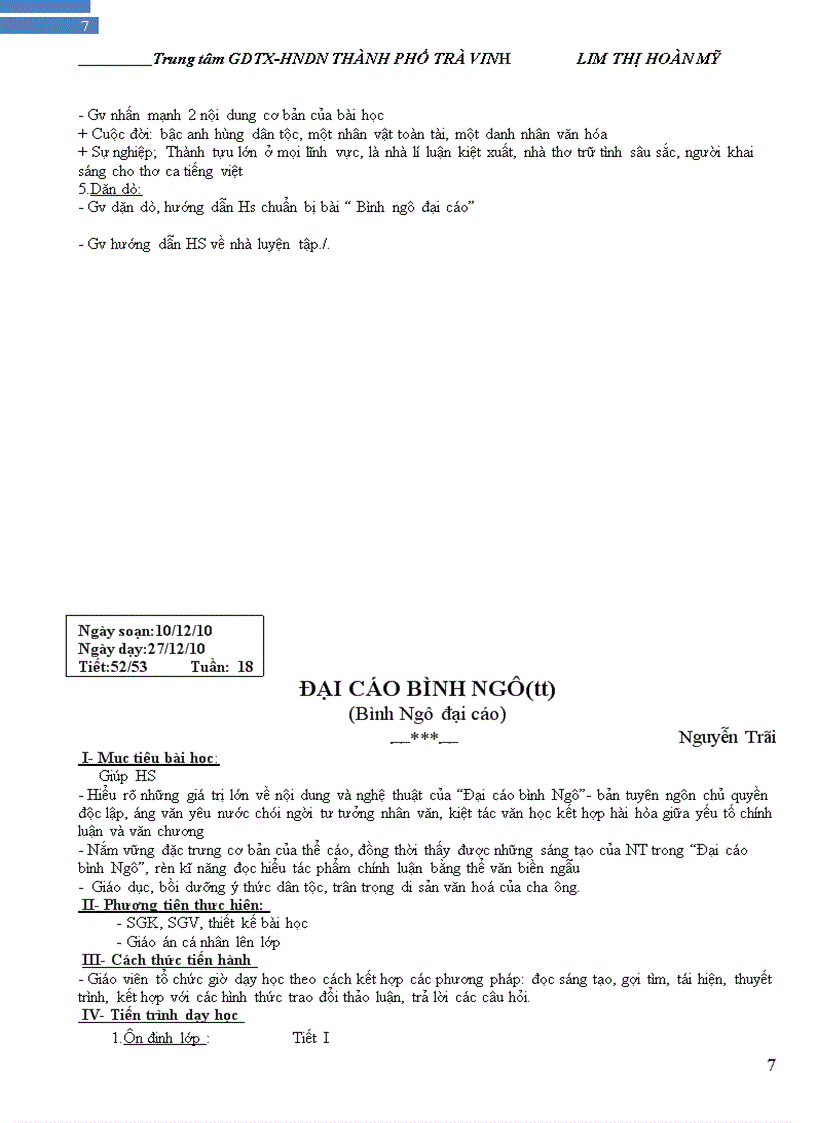 image for page Giáo án 10 hệ gdtx hkii