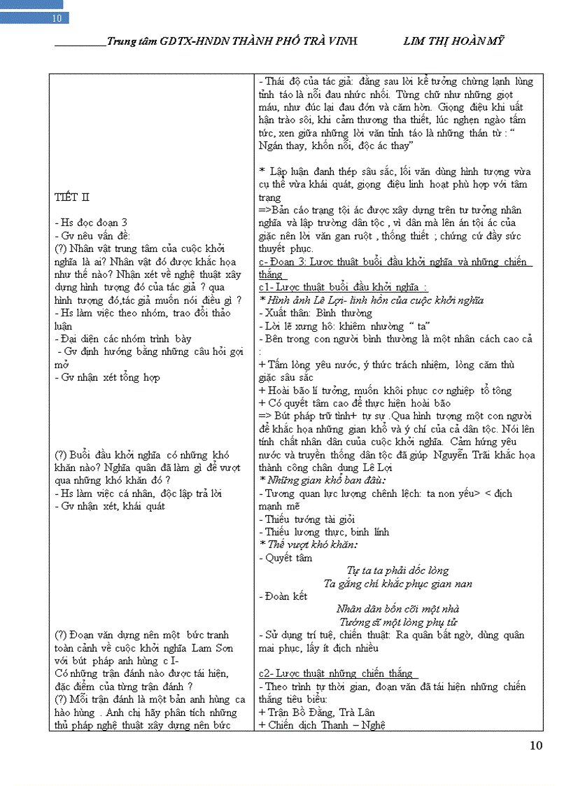 image for page Giáo án 10 hệ gdtx hkii