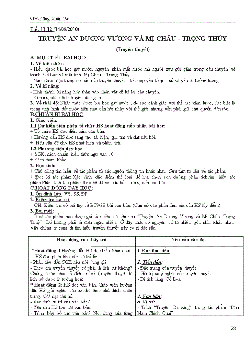 image for page Giáo án 10 theo chuẩn KT Tuần 1 5