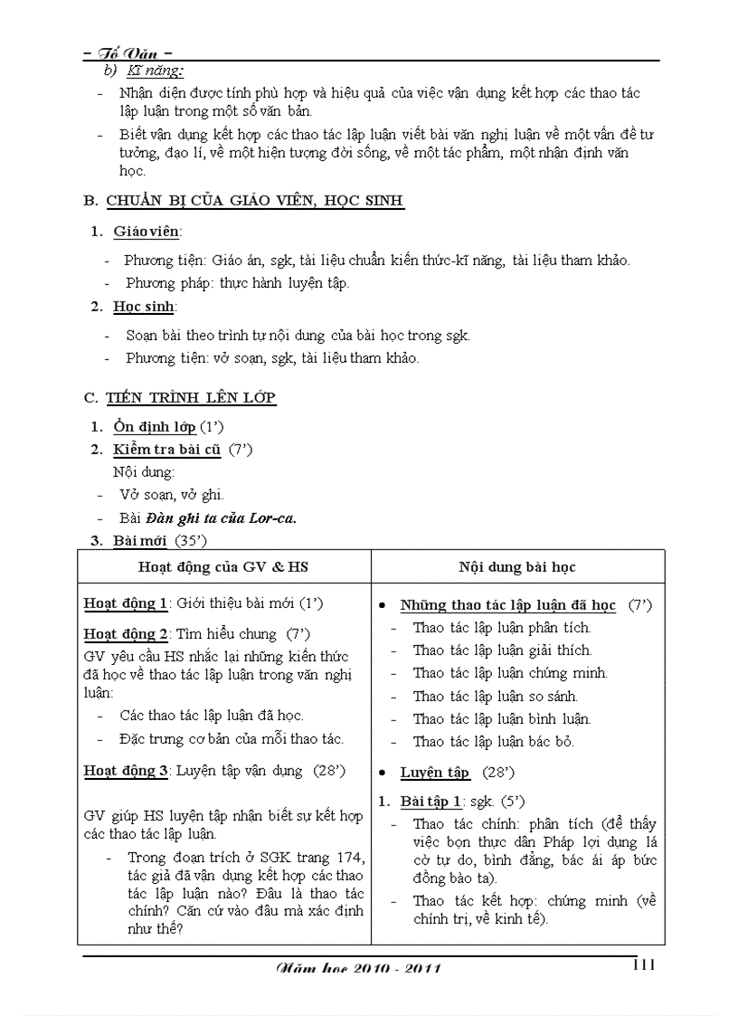 image for page Giao an 12 Chuan khong can chinh hk1