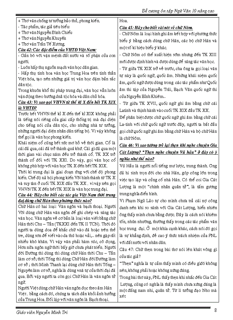 image for page Giáo Án Dạy Thêm Ngữ Văn 10