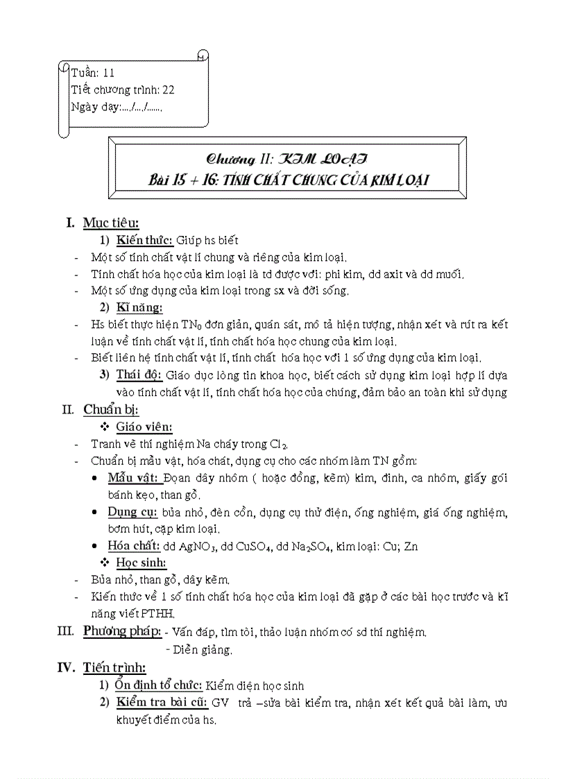 image for page Giao an hoa 9 tiet 22