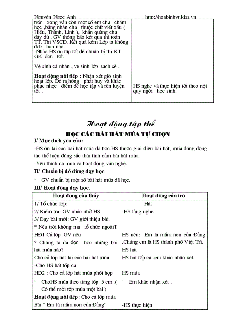 image for page Giáo án lớp 4 tuần 1