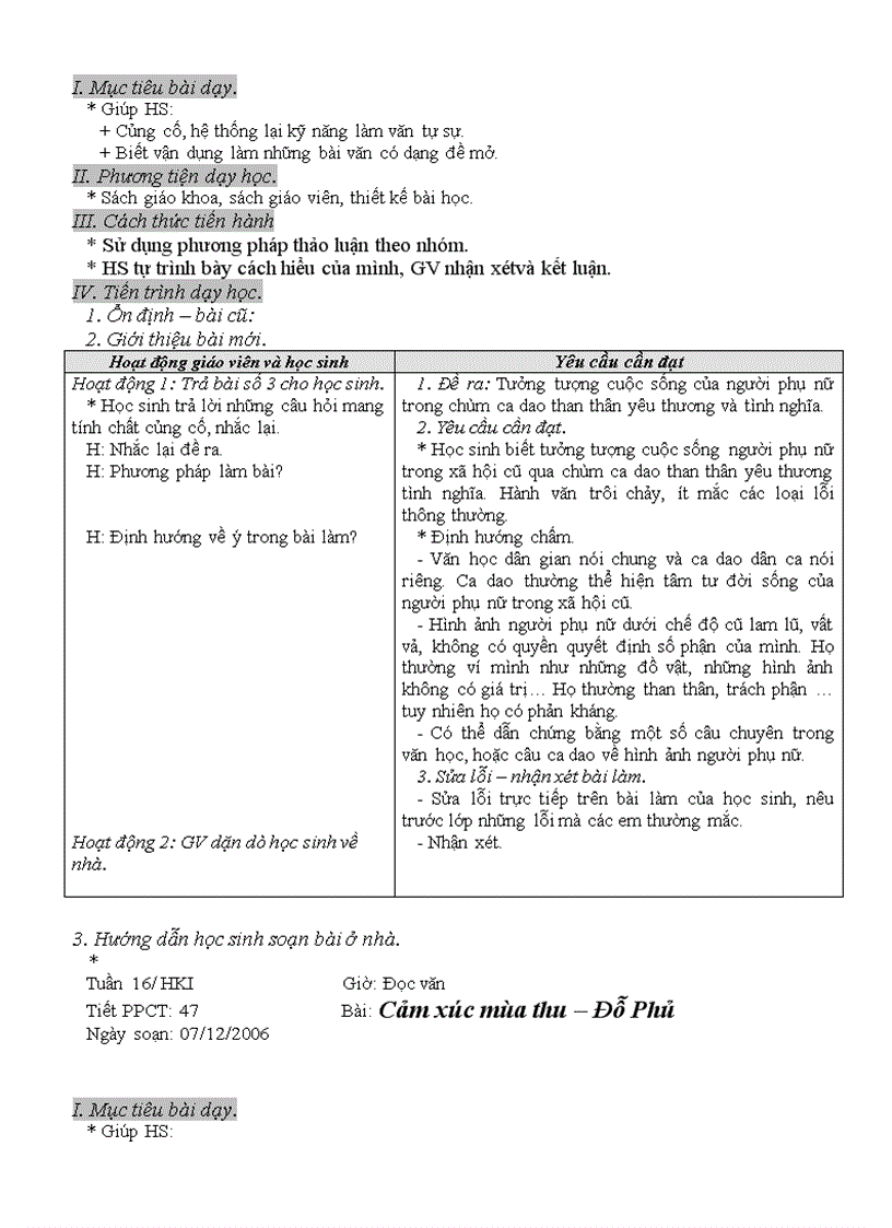 image for page Giáo án Ngữ Văn 10 Ban CB HK1