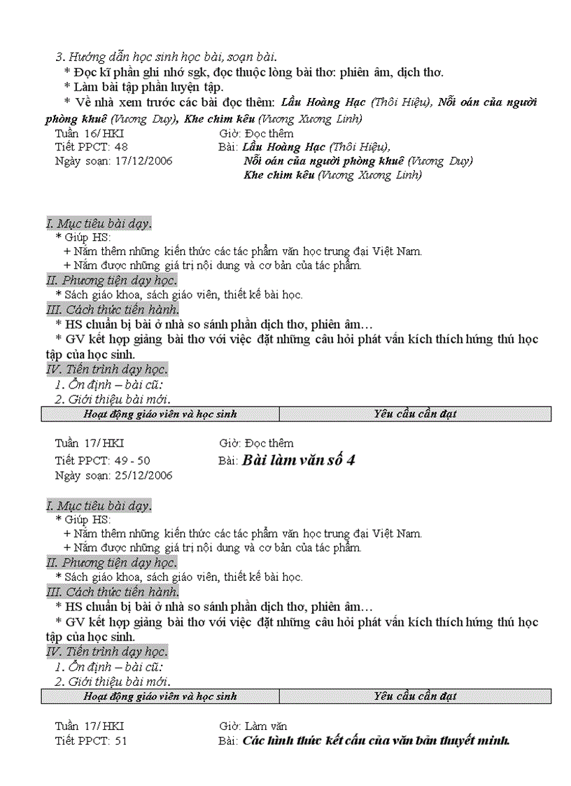 image for page Giáo án Ngữ Văn 10 Ban CB HK1