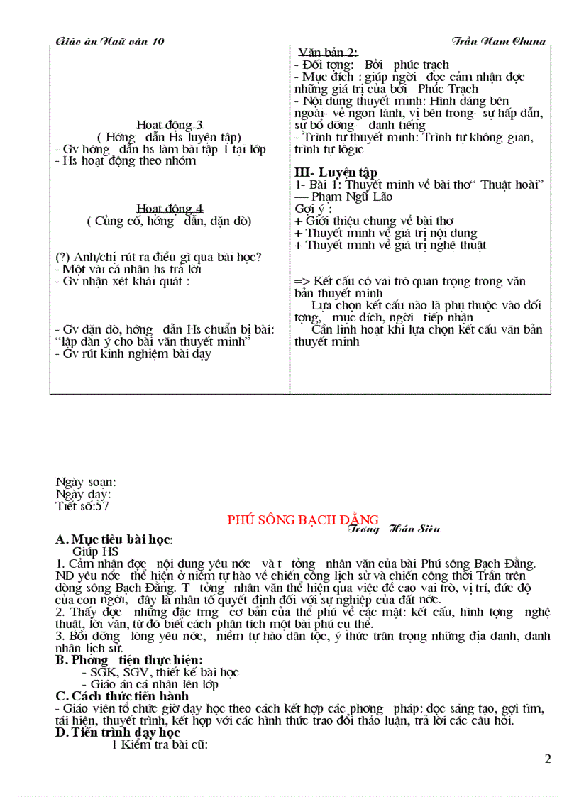 image for page Giáo án ngữ Văn 10 CB mới