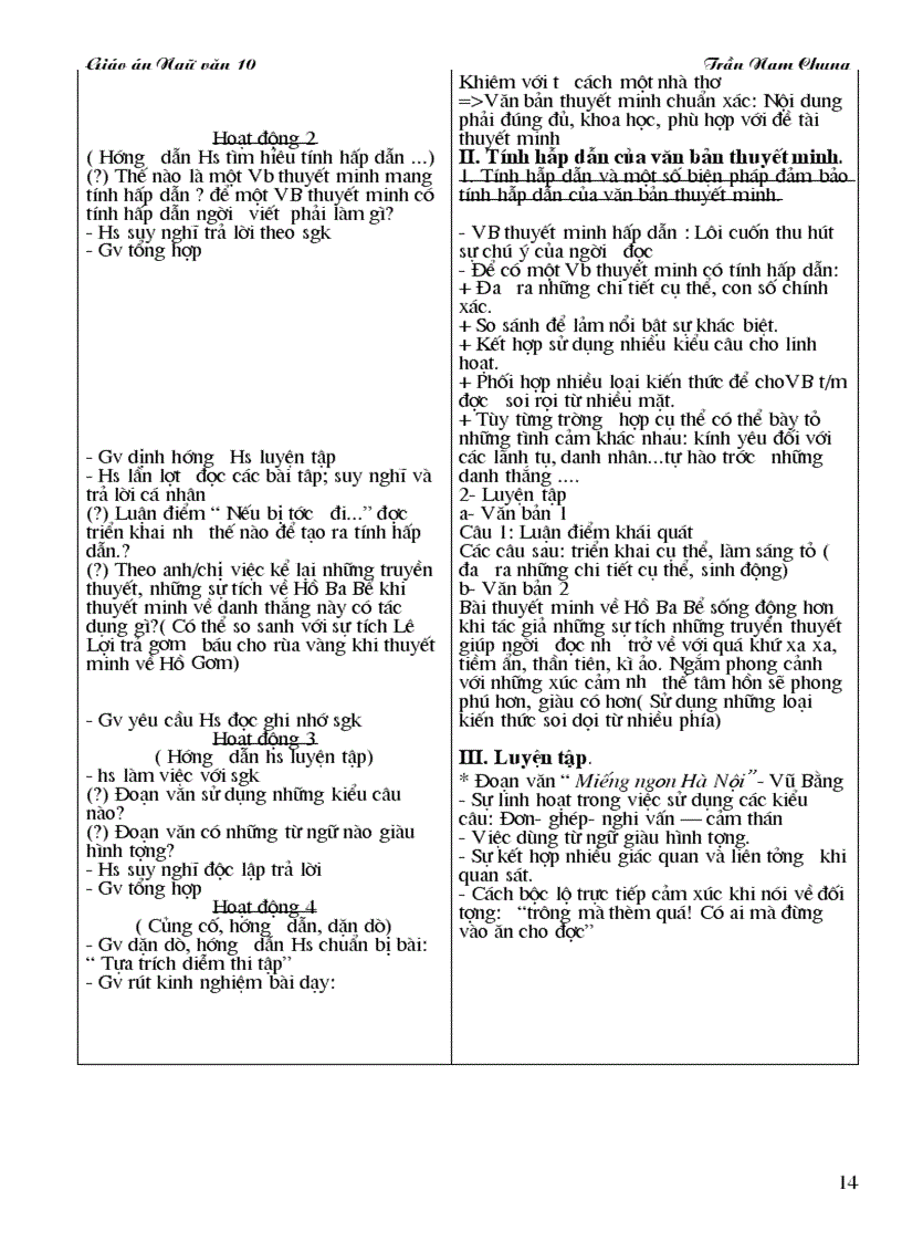 image for page Giáo án ngữ Văn 10 CB mới