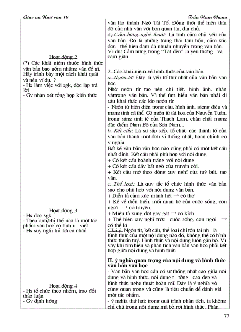 image for page Giáo án ngữ Văn 10 CB mới