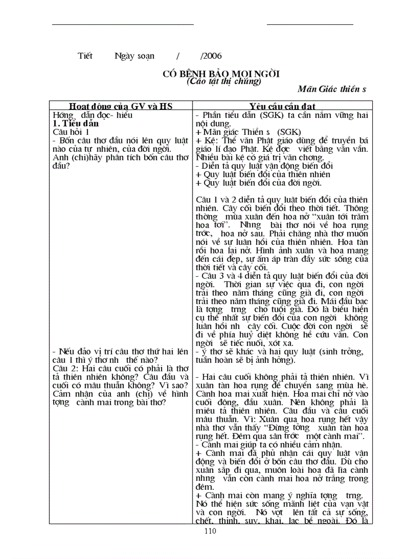 image for page Giáo án ngữ văn 10 CB