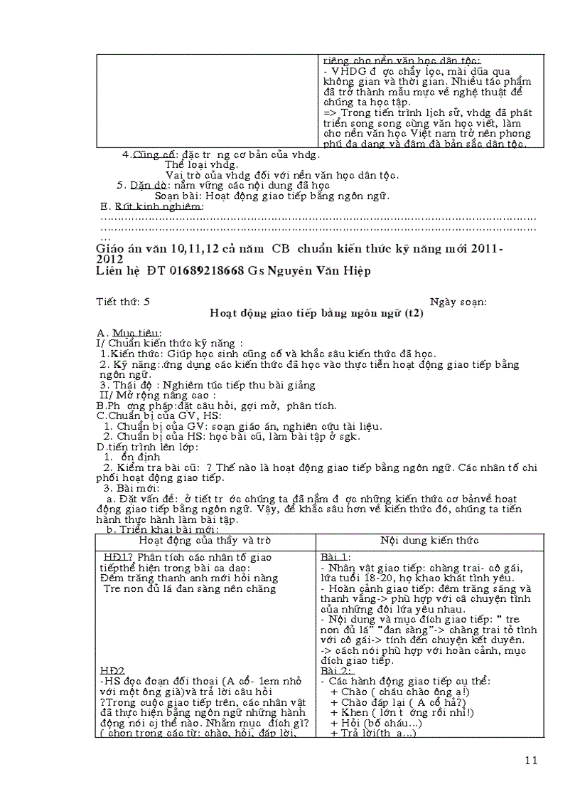 image for page Giáo án Ngữ văn 10 chuẩn mới