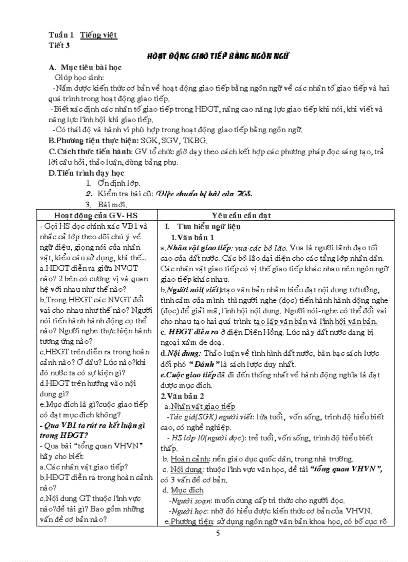 image for page Giao an NGU VAN 10 co ban nam hoc 2008 2009