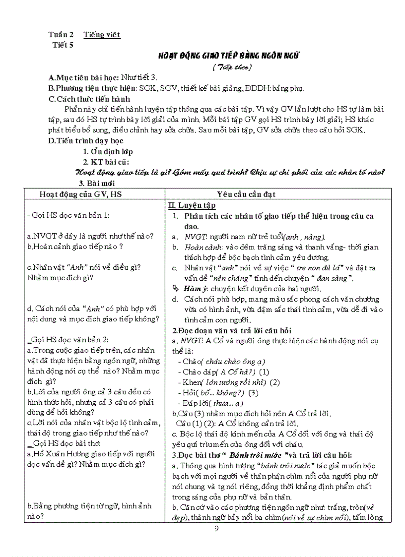 image for page Giao an NGU VAN 10 co ban nam hoc 2008 2009