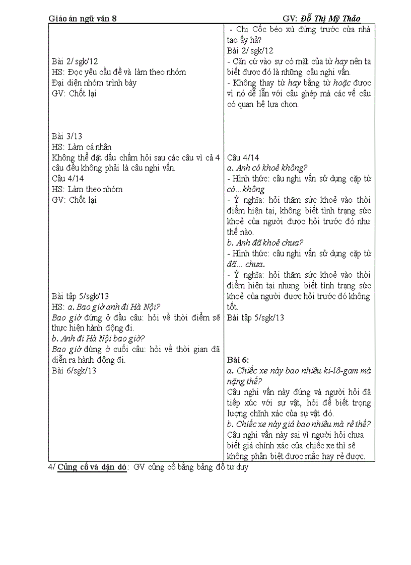 image for page Giáo án ngữ văn 8 hay