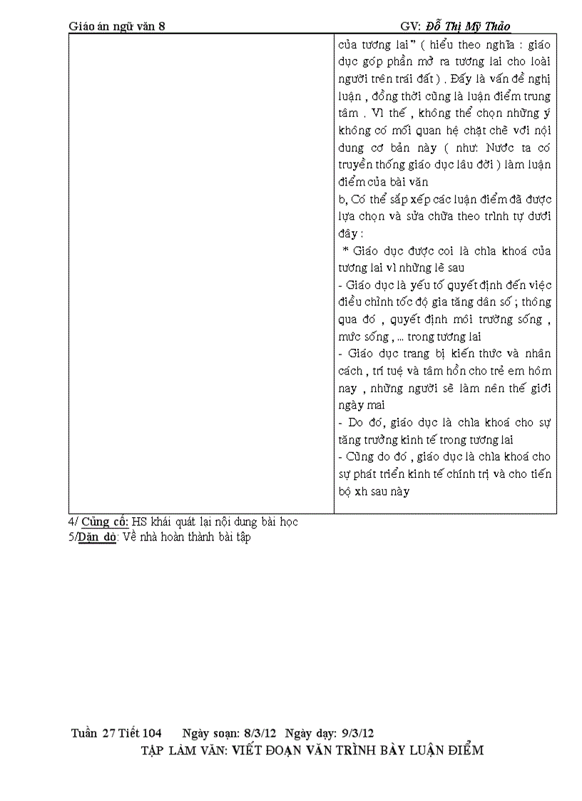 image for page Giáo án ngữ văn 8 hay