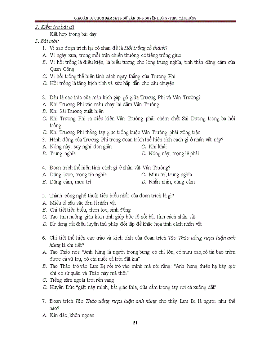 image for page Giáo án tự chọn bám sát 10