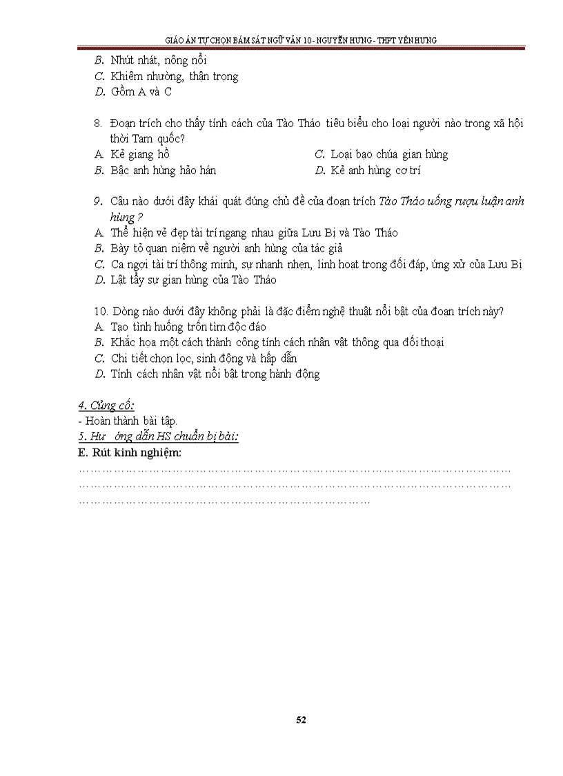 image for page Giáo án tự chọn bám sát 10