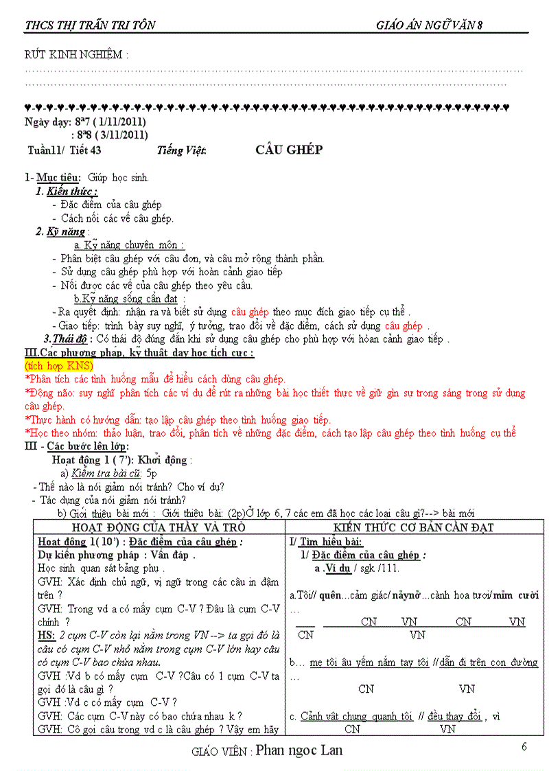 image for page Giáo án tuần 12 tích hợp đủ