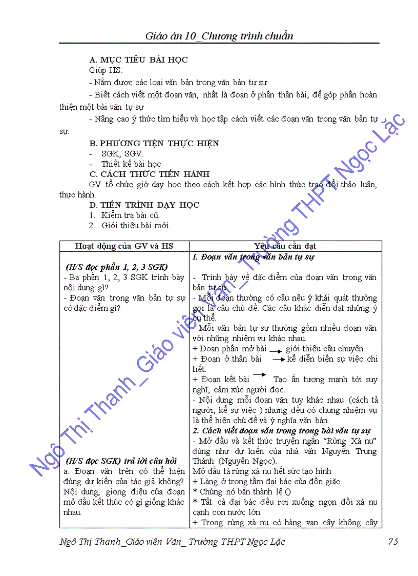 image for page Giáo án văn 10 CTC