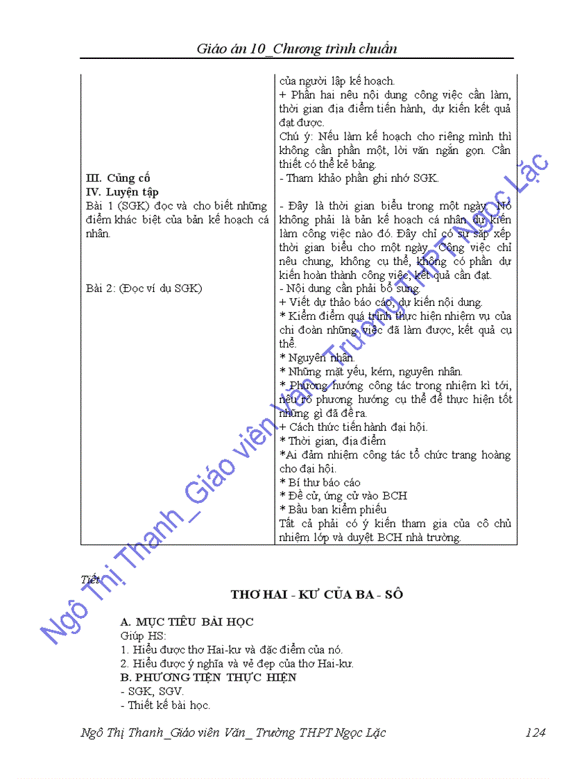 image for page Giáo án văn 10 CTC