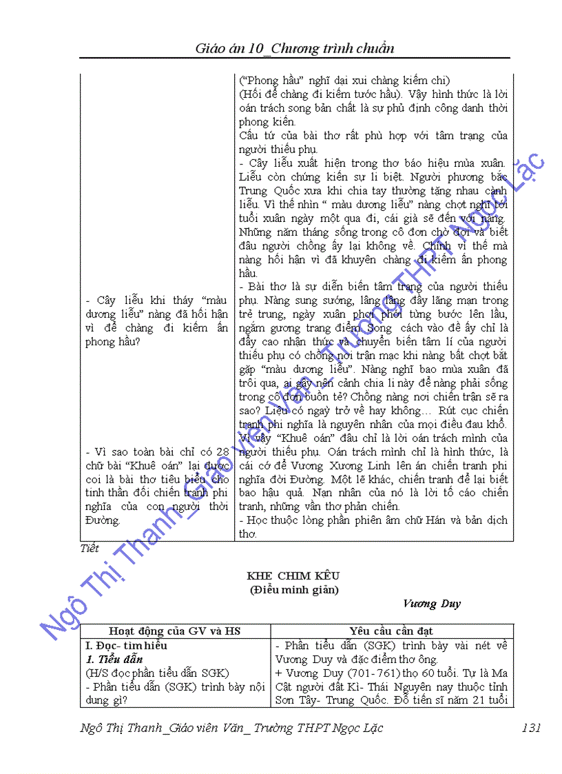 image for page Giáo án văn 10 CTC