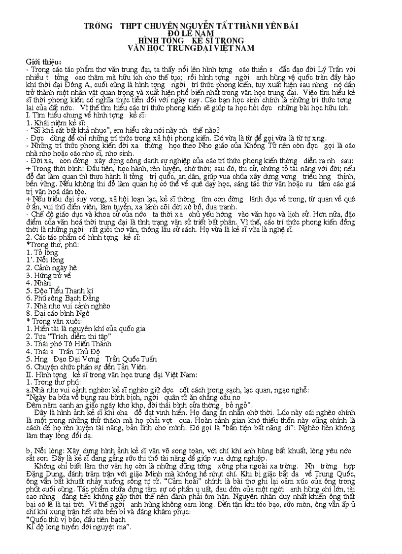 image for page Hinh tuong ke si trong van hoc trung dai namvan83