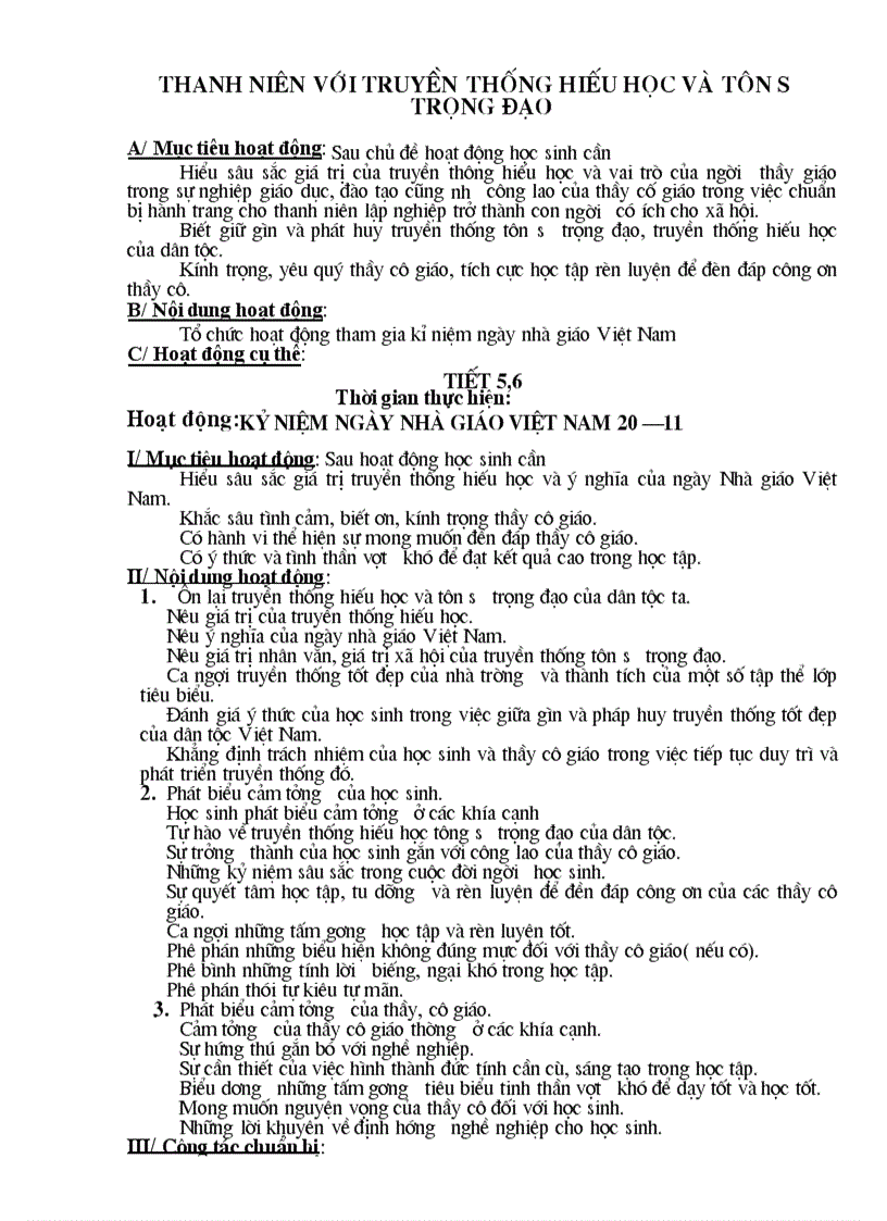 image for page Hoạt động ngoài giờ lên lớp