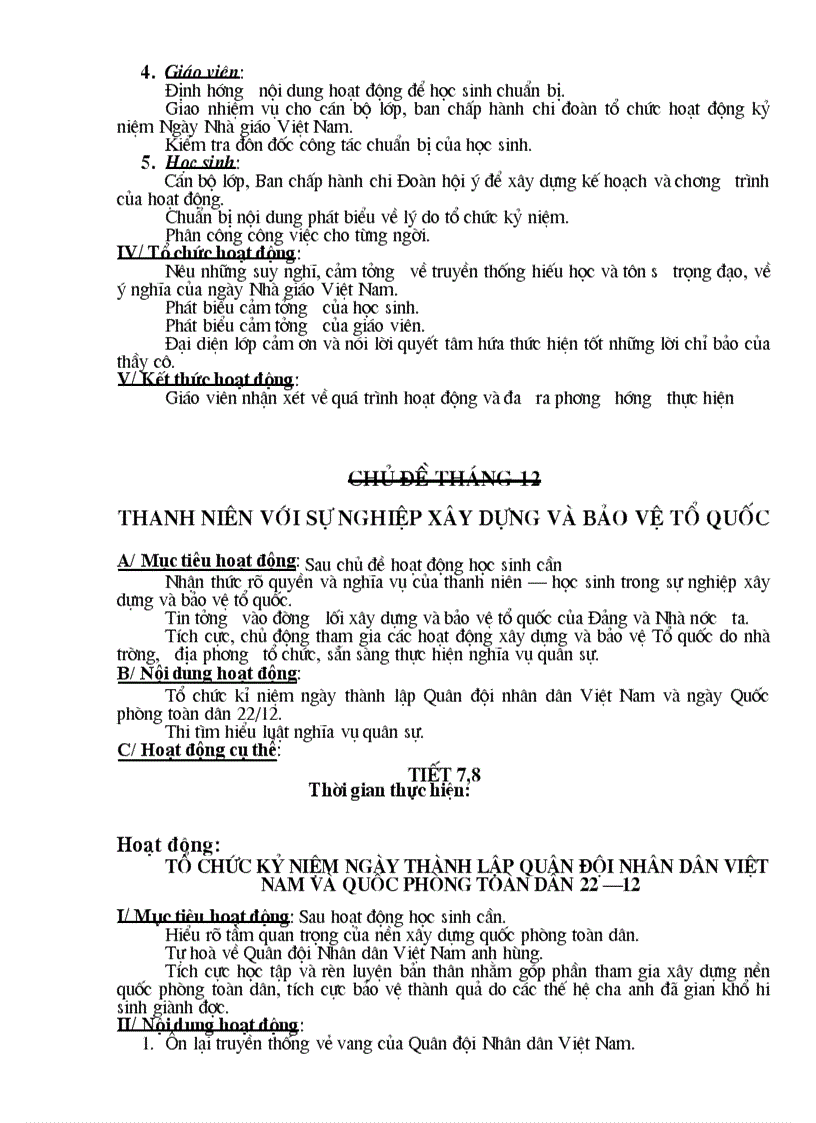 image for page Hoạt động ngoài giờ lên lớp