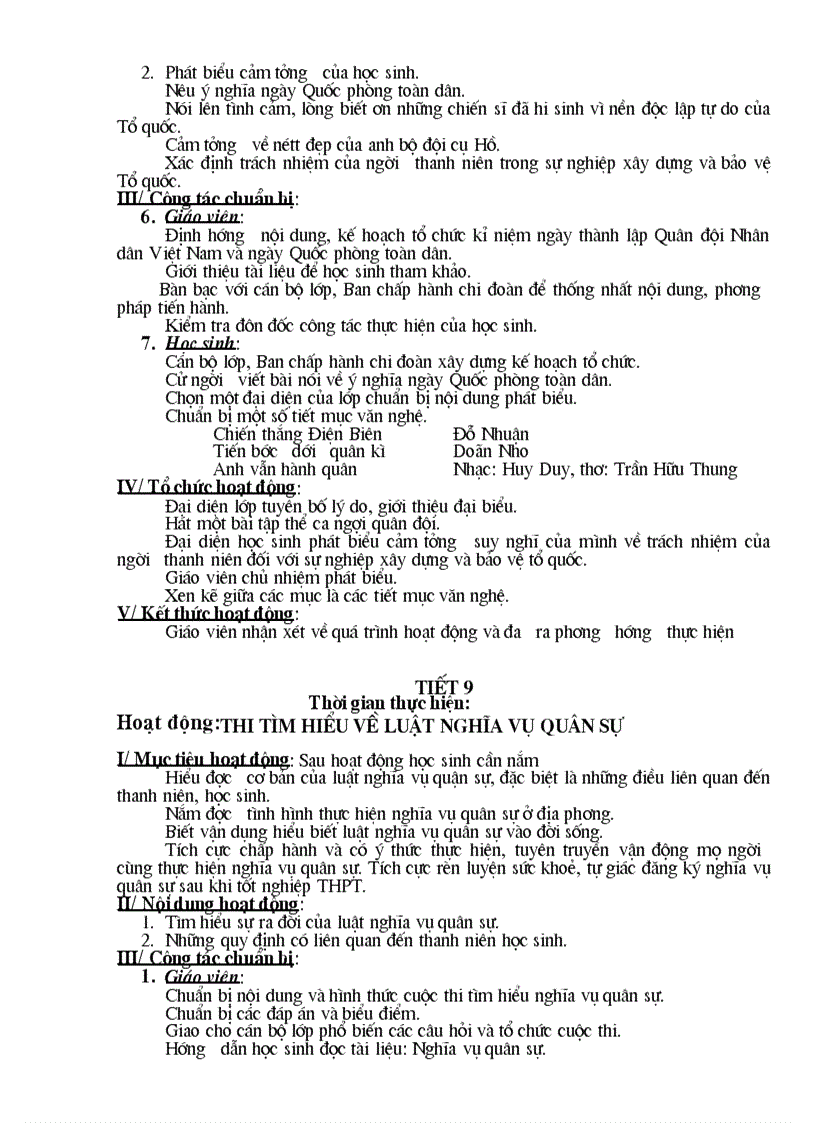 image for page Hoạt động ngoài giờ lên lớp