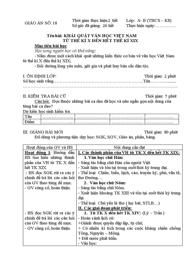 image for page Khái quát VHVN từ thế kỉ X đến thế kỉ XIX