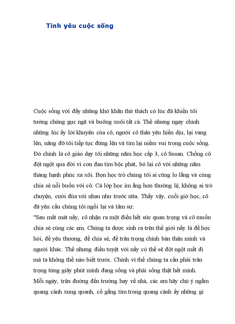 image for page Mau chuyen qua tang cuoc song