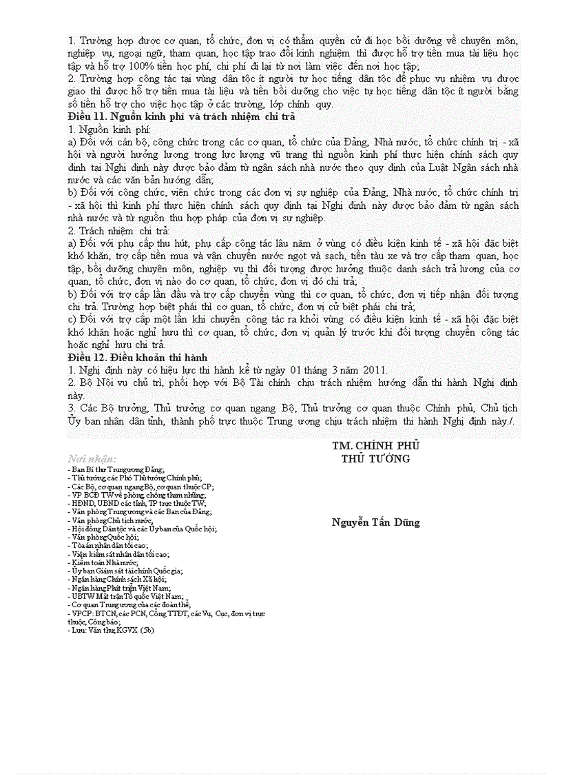 image for page Nghị định 116 2011 chế độ phụ cấp đối với cbgv