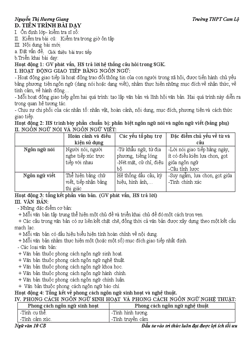 image for page Ngữ văn 10 Chương trình chuẩn