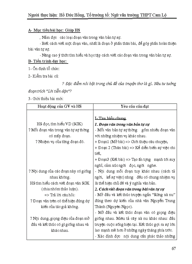 image for page Ngữ Văn 10CB Tiết 01 50 doc