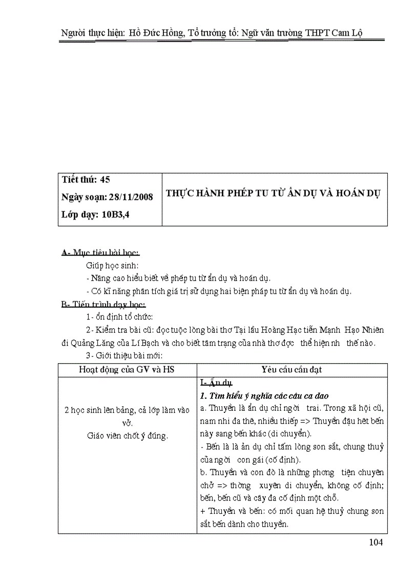 image for page Ngữ Văn 10CB Tiết 01 50 doc