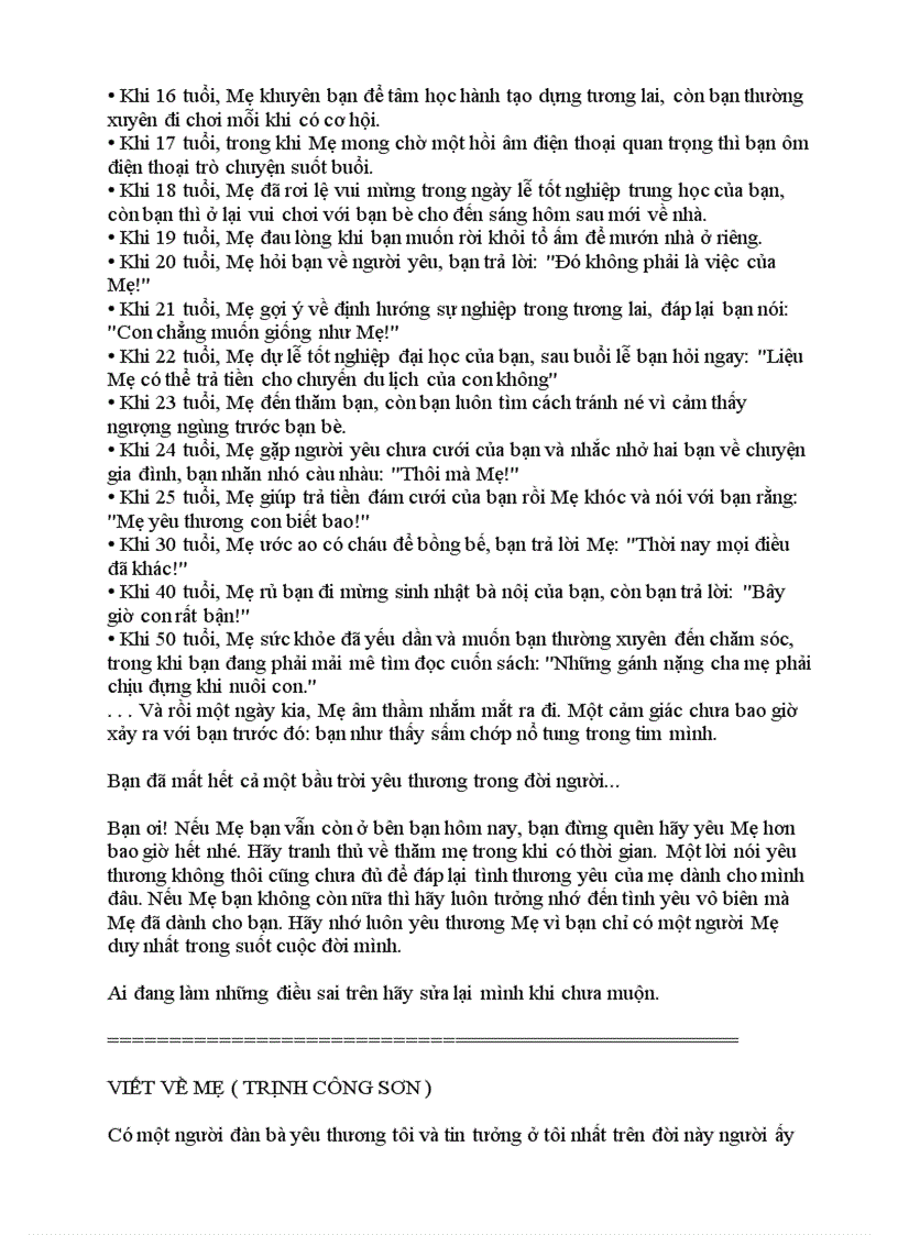 image for page Những bài viết hay cảm động